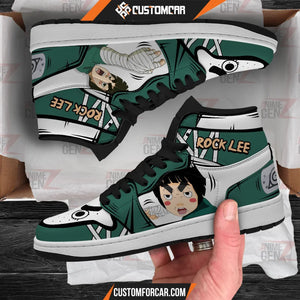 Naruto Anime JD Sneakers Rock Lee Custom Anime Shoes