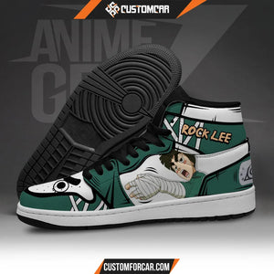 Naruto Anime JD Sneakers Rock Lee Custom Anime Shoes