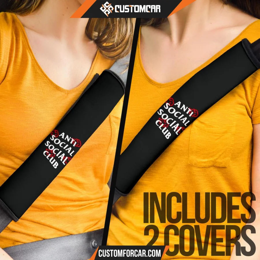 Naruto Anime Seat Belt Covers Akatsuki Anti Social Social