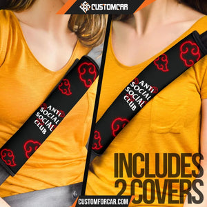 Naruto Anime Seat Belt Covers Akatsuki Anti Social Social