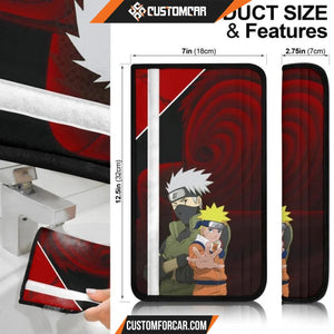 Naruto Anime Seat Belt Covers | Naruto And Kakashi Vs Obito 