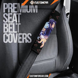 Naruto Anime Seat Belt Covers | Cool Uchiha Sasuke White 