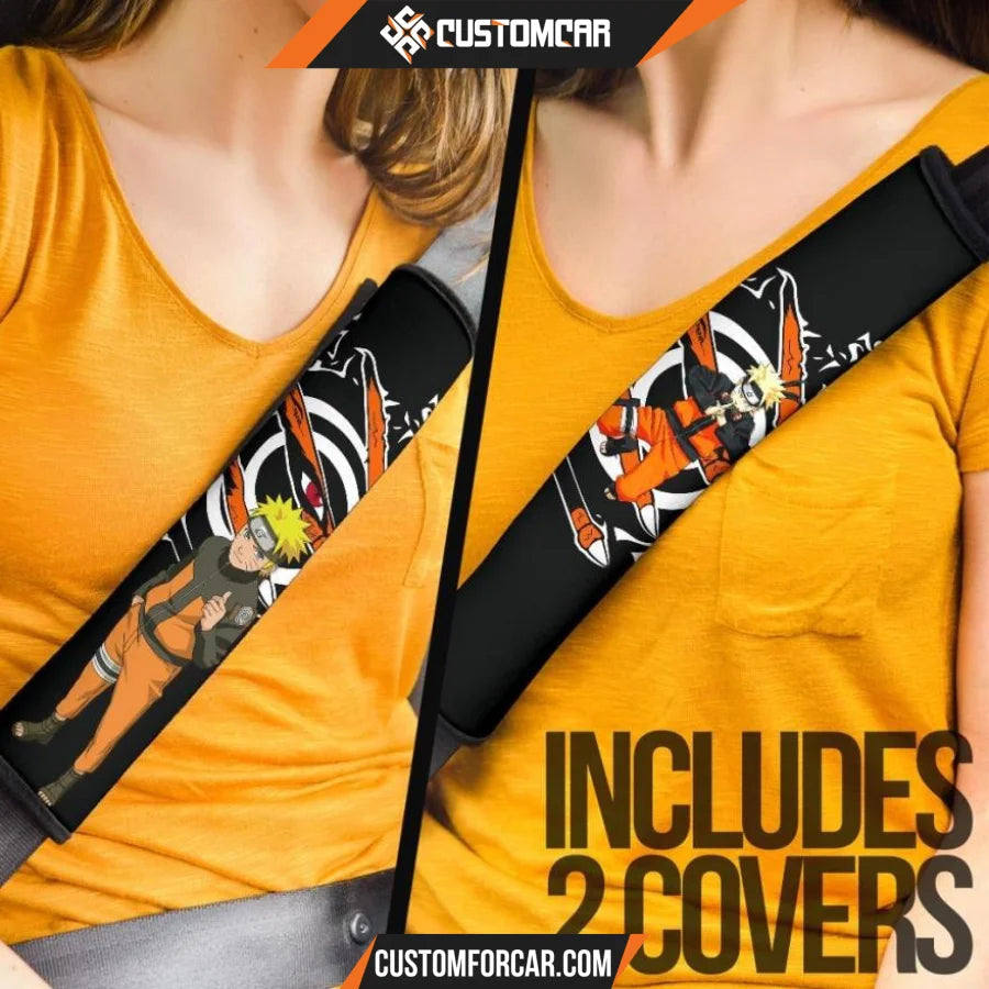 Naruto Anime Seat Belt Covers | Naruto Eight Seal Kurama 