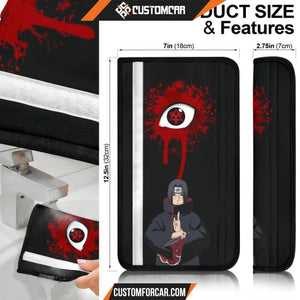 Naruto Anime Seat Belt Covers | Itachi Sitting On Throne 