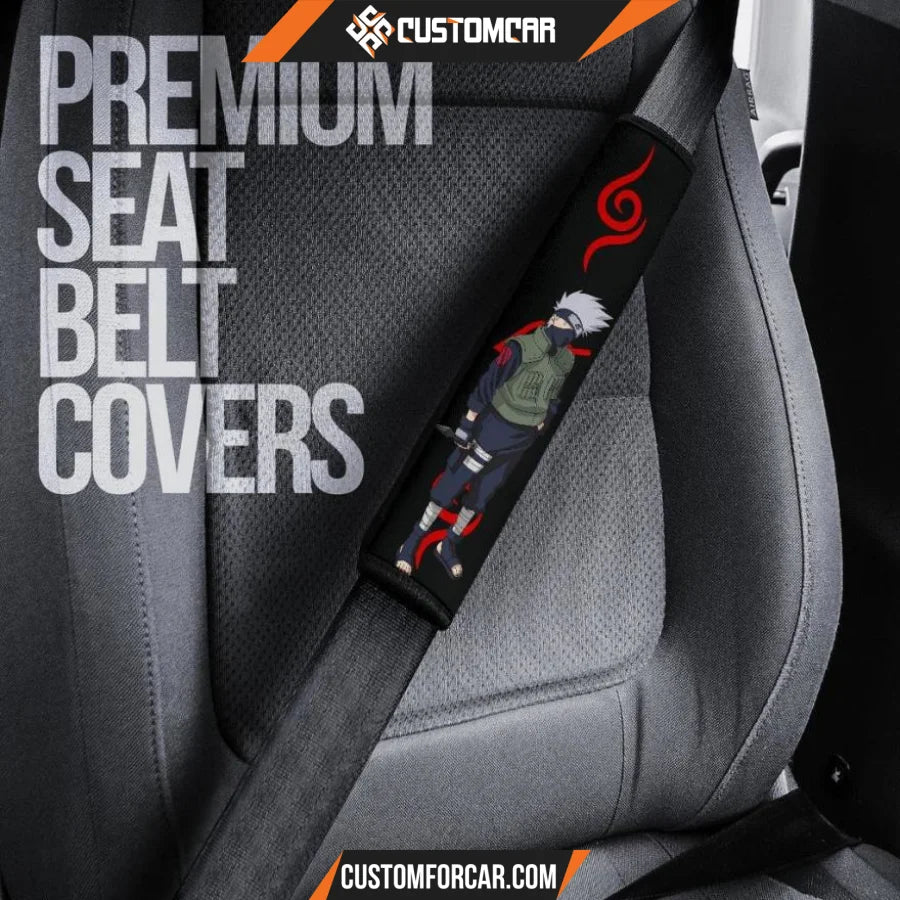 Naruto Anime Seat Belt Covers | Kakashi Hatake Sharingan 