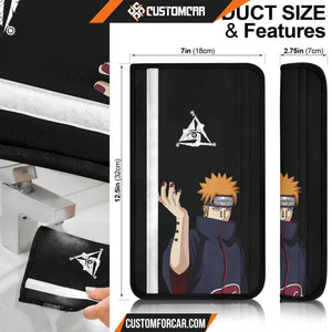 Naruto Anime Seat Belt Covers | Pain Akatsuki And Sasuke 