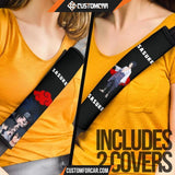 Naruto Anime Seat Belt Covers | Sasuke Eyes And Ninjutsu 