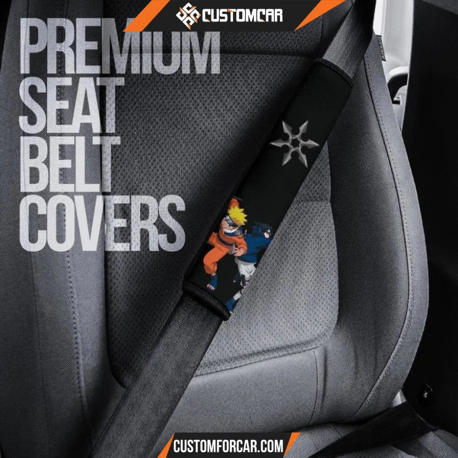 Naruto Anime Seat Belt Covers - Team 7 Young Naruto And 