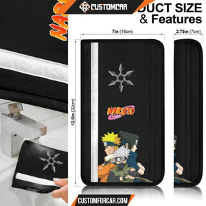 Naruto Anime Seat Belt Covers - Team 7 Young Naruto And 