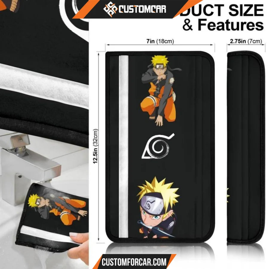 Naruto Anime Seat Belt Covers | Naruto Vs Sasuke Fighting 