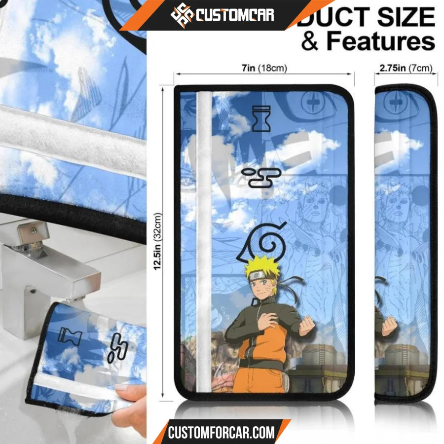 Naruto Anime Seat Belt Covers | Naruto With Gamakichi Sage 