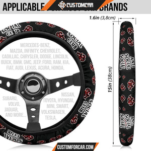 Naruto Anime Steering Wheel Cover Akatsuki Anti Social