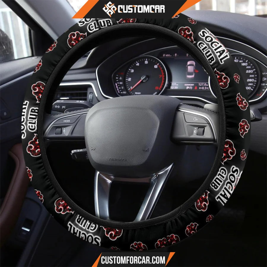 Naruto Anime Steering Wheel Cover Akatsuki Anti Social