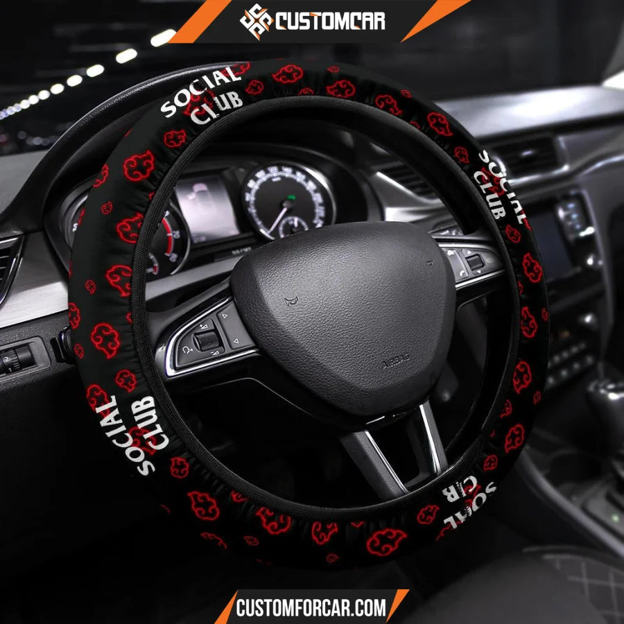 Naruto Anime Steering Wheel Cover Akatsuki Anti Social