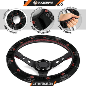 Naruto Anime Steering Wheel Cover Akatsuki Anti Social