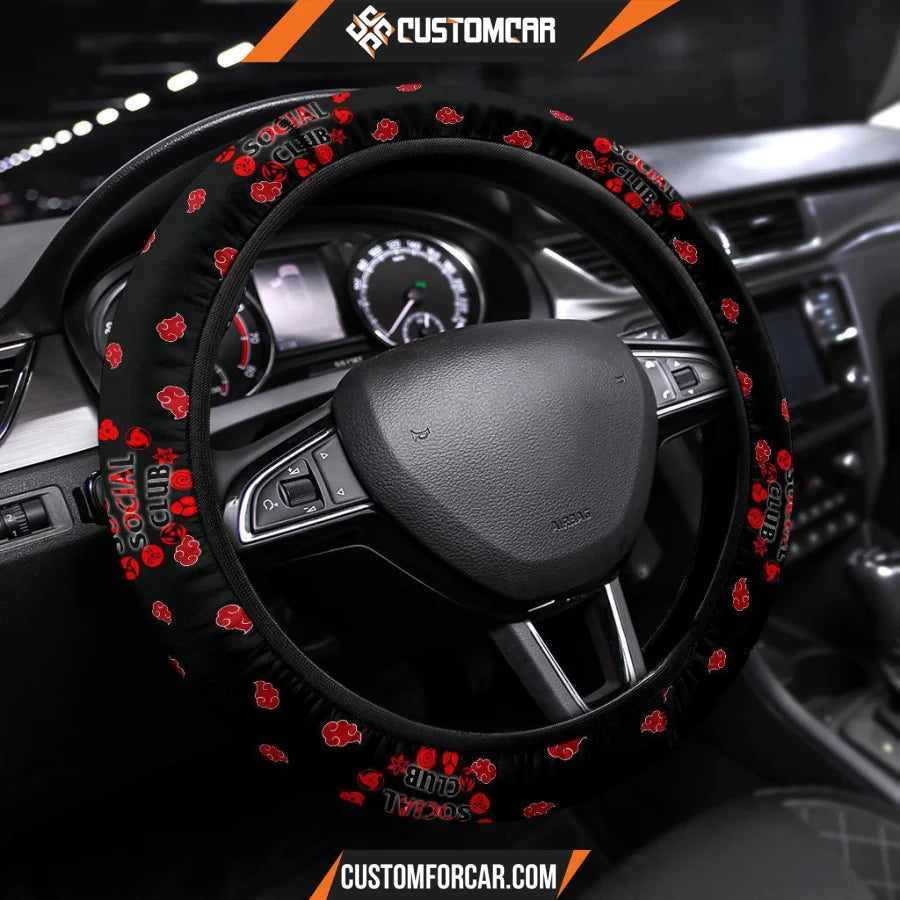Naruto Anime Steering Wheel Cover Akatsuki Anti Social