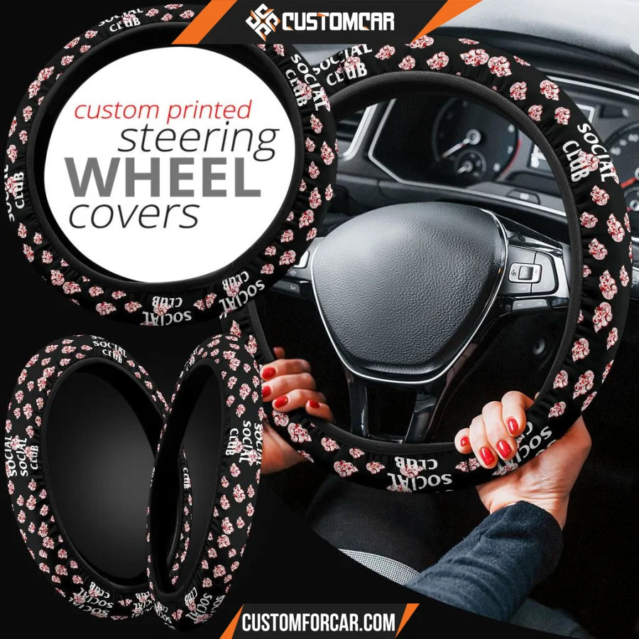 Naruto Anime Steering Wheel Cover Akatsuki Members On Cloud