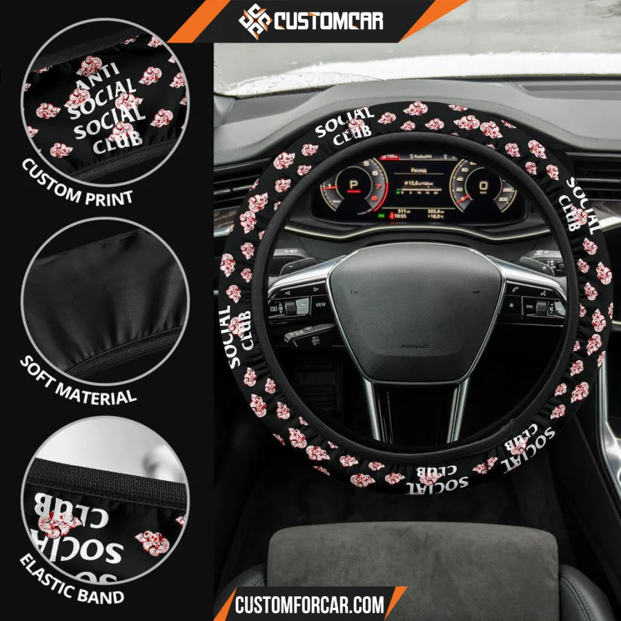 Naruto Anime Steering Wheel Cover Akatsuki Members On Cloud