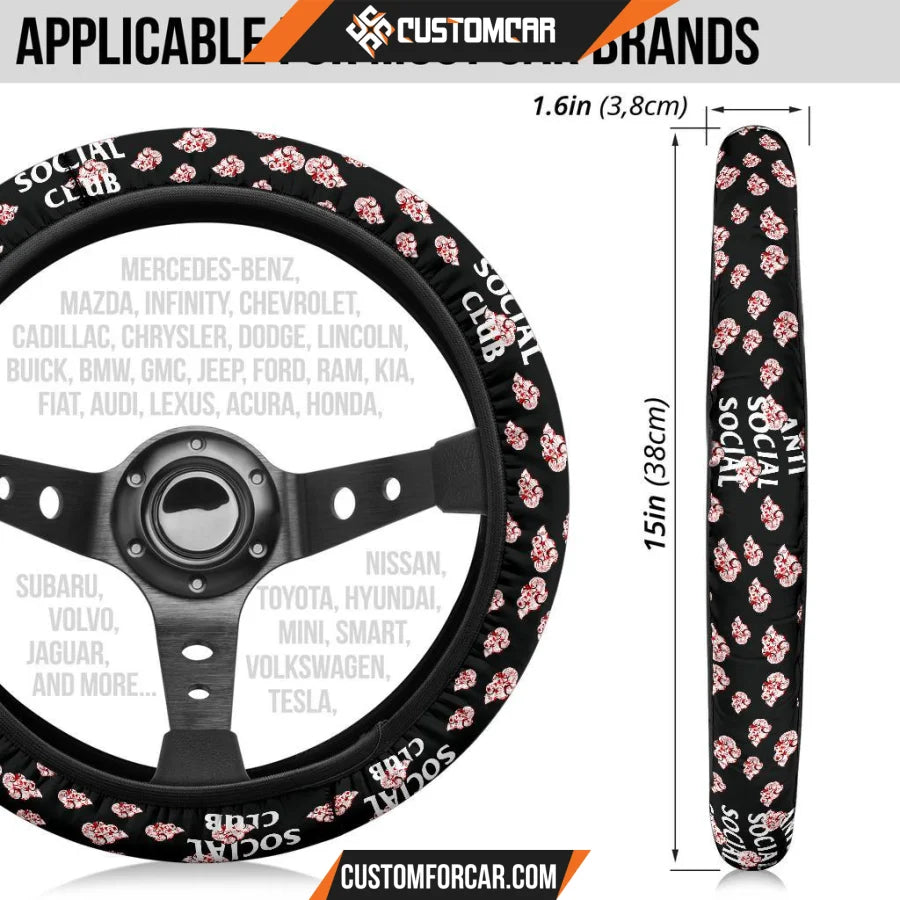 Naruto Anime Steering Wheel Cover Akatsuki Members On Cloud