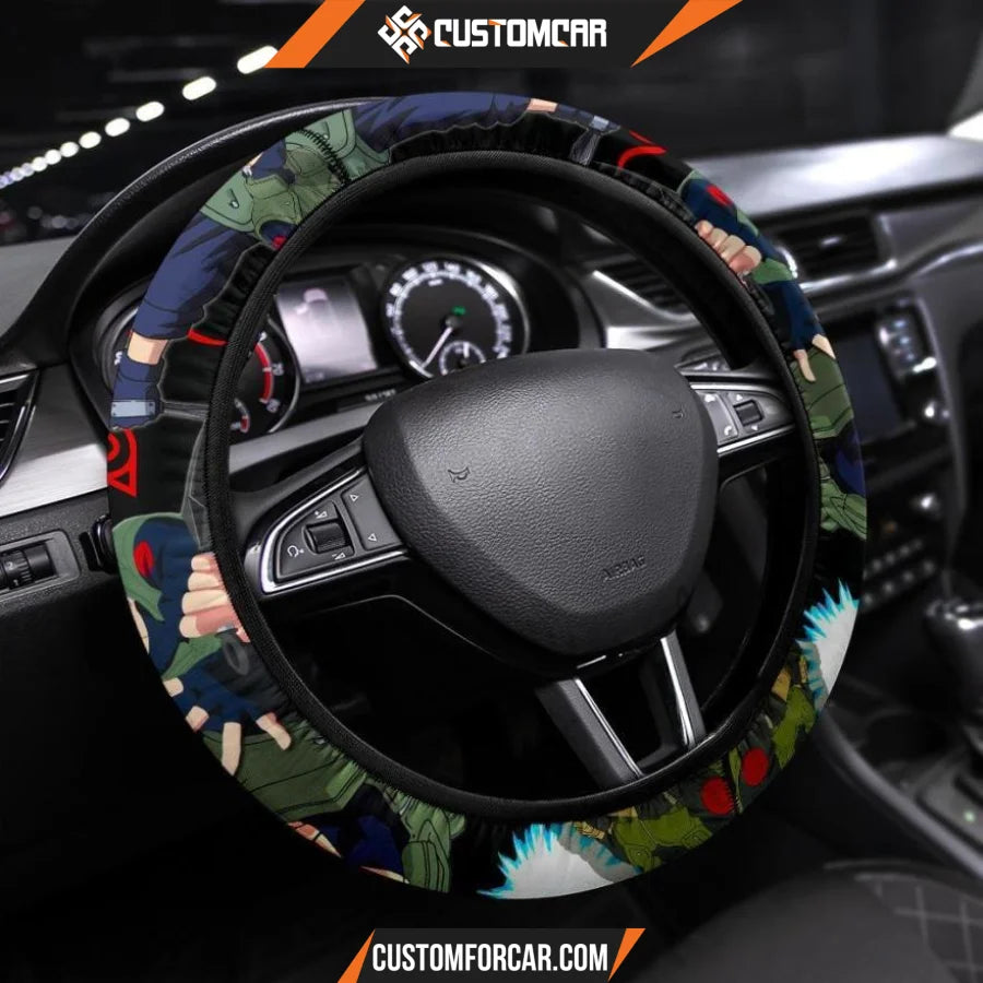 Naruto Anime Steering Wheel Cover | Kakashi Hatake Sharingan