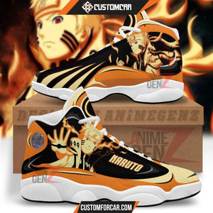 Naruto Bijuu Mode Anime Air Jordan 13 Sneakers Custom Anime