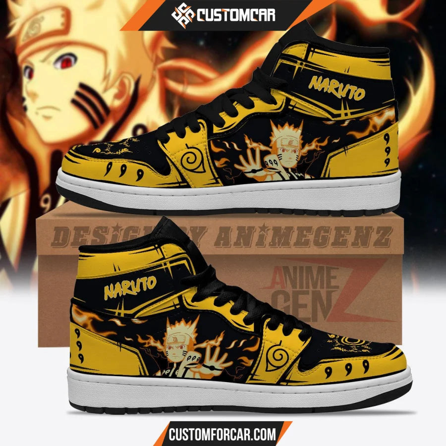 Naruto Bijuu Mode JD Sneakers Custom Anime Shoes