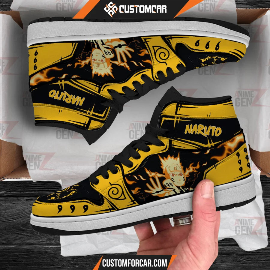 Naruto Bijuu Mode JD Sneakers Custom Anime Shoes