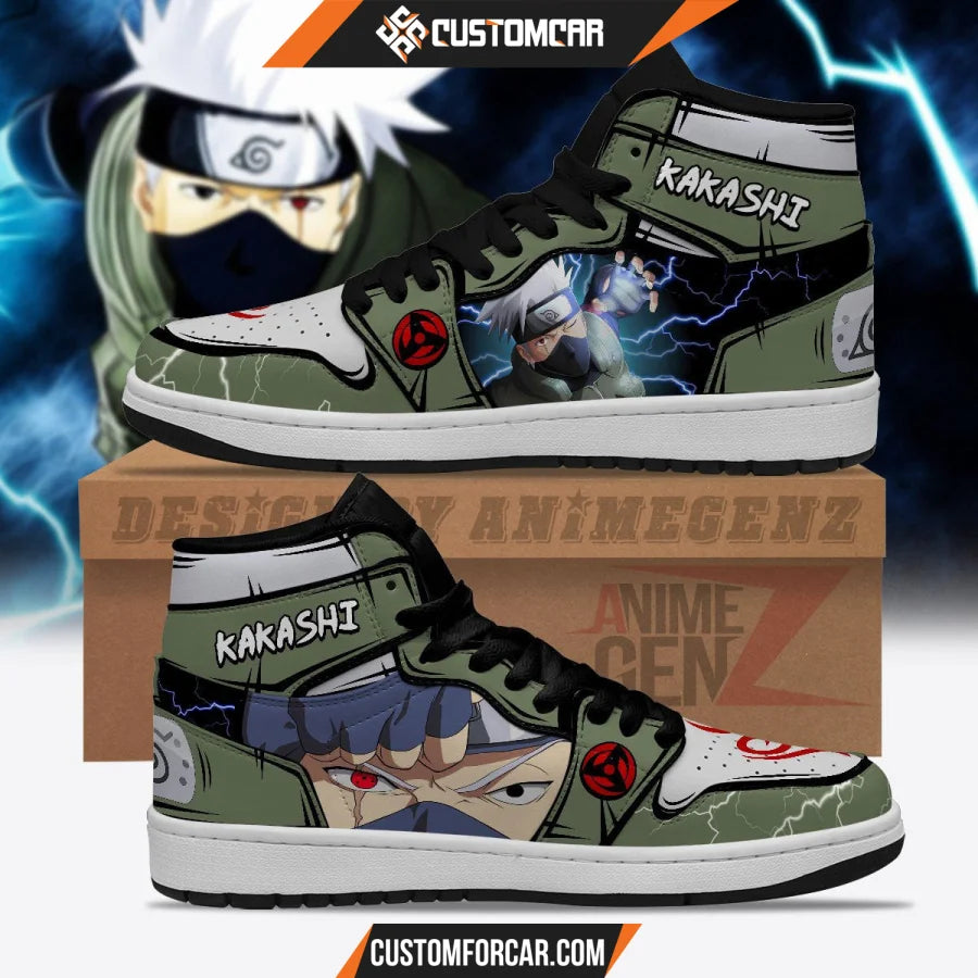 Naruto JD Sneakers Kakashi Anime Custom Shoes CUSTOMFORCAR