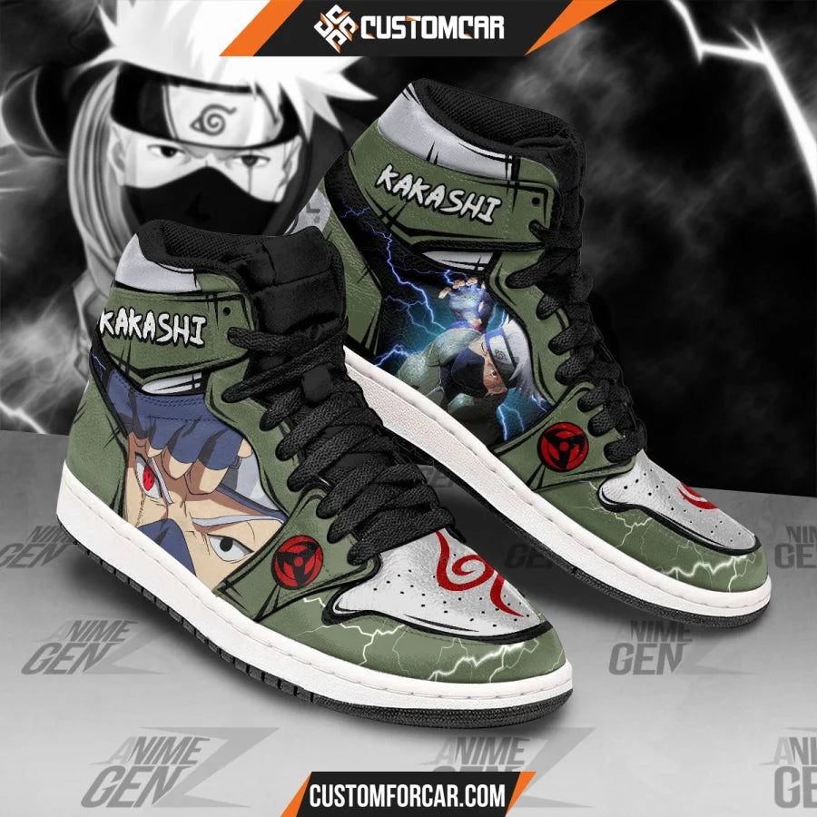 Naruto JD Sneakers Kakashi Custom Anime Shoes CUSTOMFORCAR