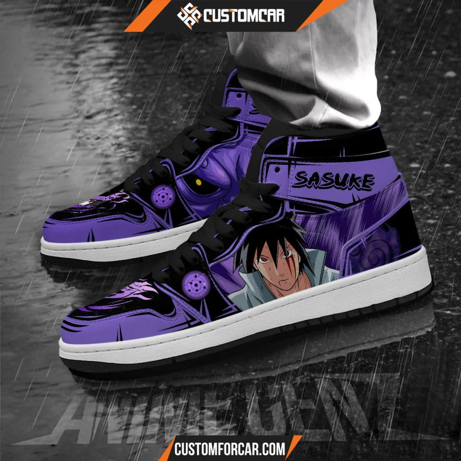 Naruto JD Sneakers Uchiha Sasuke Susanoo Custom Anime Shoes