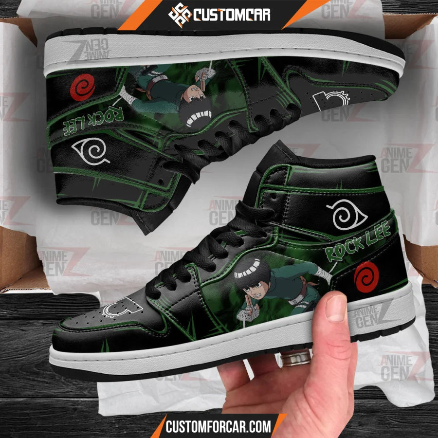 Naruto Rock Lee JD Sneakers Custom Anime Shoes CUSTOMFORCAR