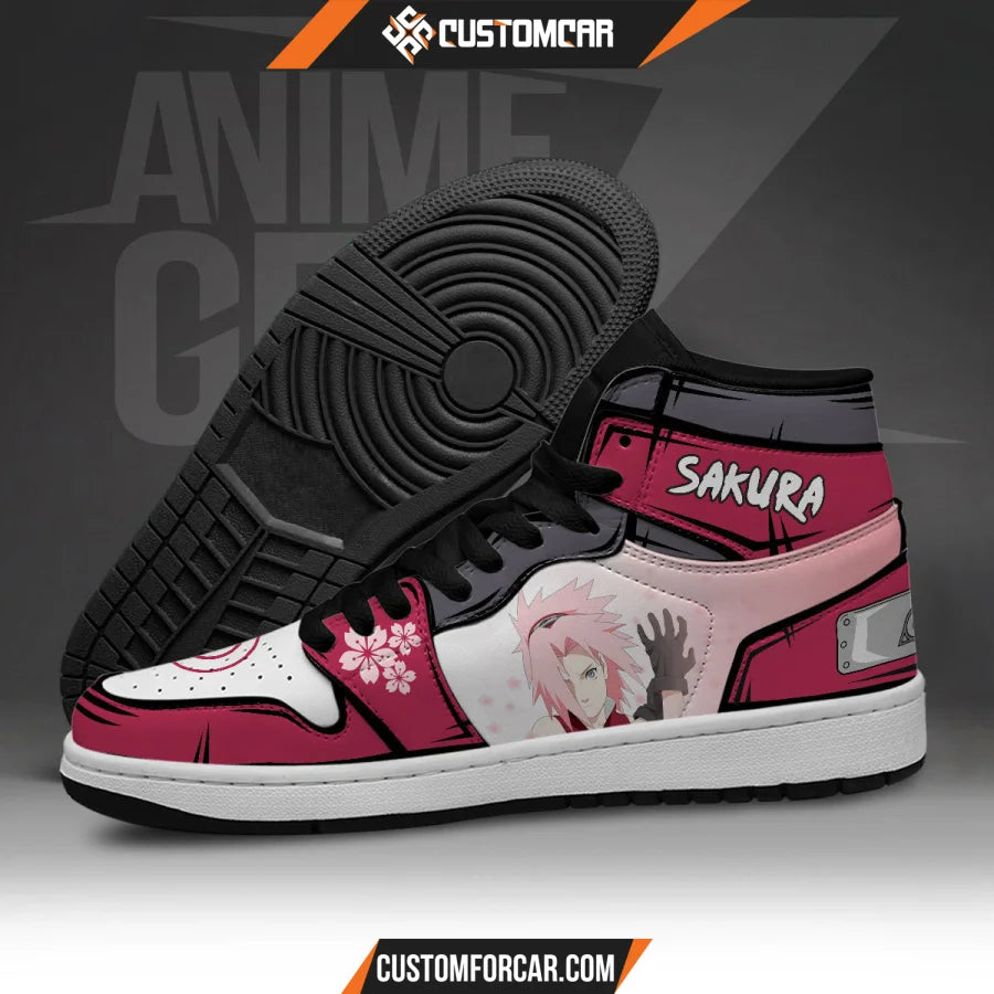 Naruto Sakura Haruno JD Sneaker Custom Anime Shoes