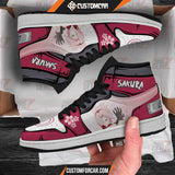 Naruto Sakura Haruno JD Sneaker Custom Anime Shoes