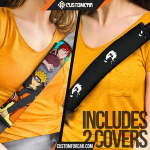 Naruto Seat Belt Covers Naruto And Gaara Artwork Belt Covers D31404 DECORINCAR 4