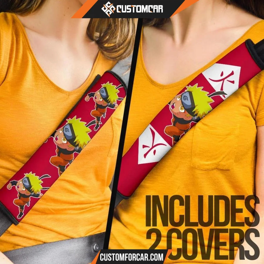 Naruto Seat Belt Covers Naruto Hokage Patterns Belt Covers D41607 DECORINCAR 4