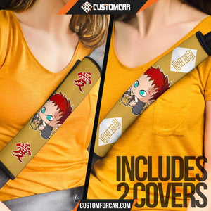 Naruto Seat Belt Covers Kazekage Gaara Tattoo Belt Covers D41602 DECORINCAR 4