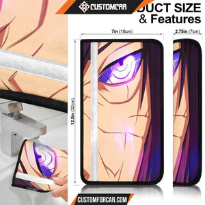 Naruto Seat Belt Covers Madara Face Rinnegan Belt Covers D31412 DECORINCAR 6