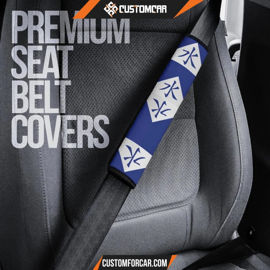 Naruto Seat Belt Covers Mei Mizukage Blue Belt Covers D41604 DECORINCAR 5