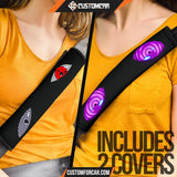 Naruto Seat Belt Covers Obito Rinnegan And Sharingan Belt Covers D31414 DECORINCAR 4