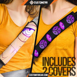 Naruto Seat Belt Covers Purple Rinnegan Patterns Belt Covers D31416 DECORINCAR 4