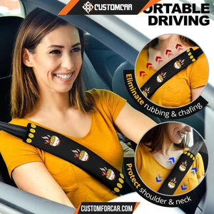 Naruto Seat Belt Covers Ramen Naruto Patterns Belt Covers D41609 DECORINCAR 6