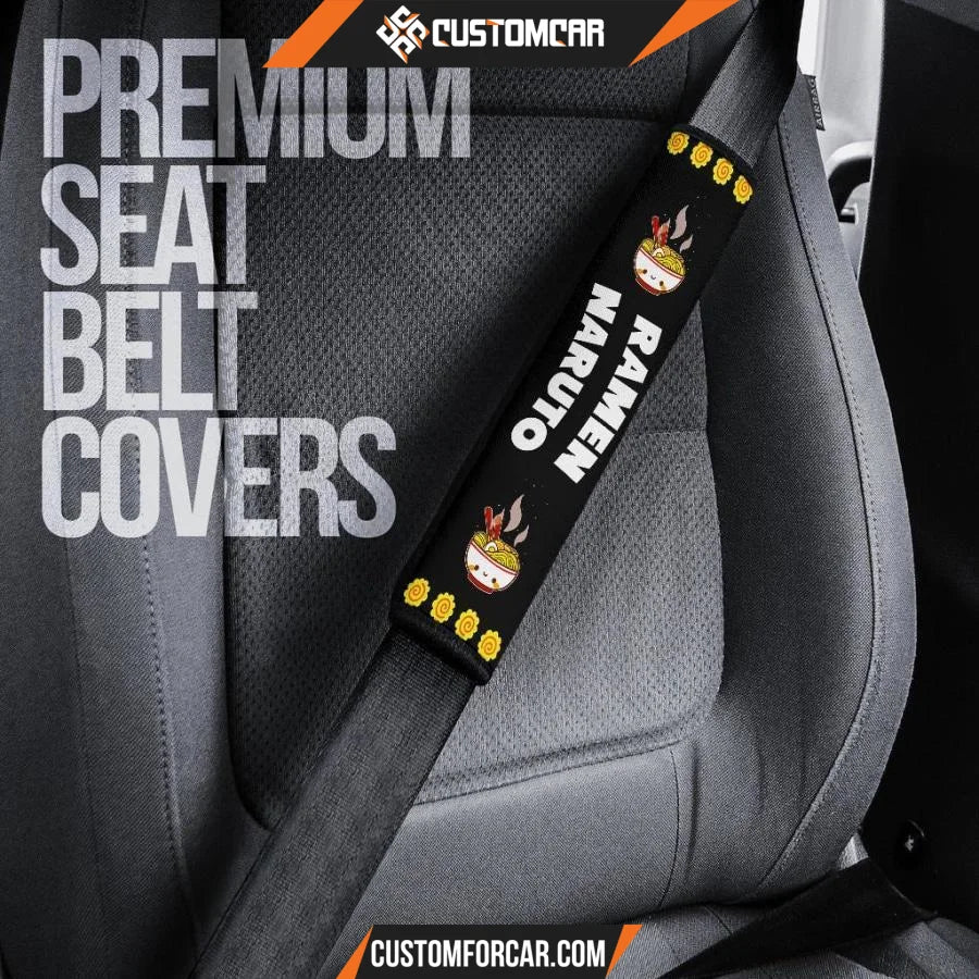 Naruto Seat Belt Covers Ramen Naruto Patterns Belt Covers D41609 DECORINCAR 5