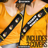 Naruto Seat Belt Covers Ramen Naruto Patterns Belt Covers D41609 DECORINCAR 4