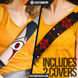 Naruto Seat Belt Covers Sasuke Using Sharingan Belt Covers D31411 DECORINCAR 4