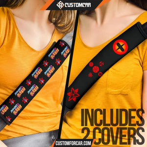 Naruto Seat Belt Covers Naruto Shippuden Sasuke Patterns Belt Covers D31407 DECORINCAR 4