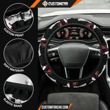 Naruto Steering Wheel Cover Itachi Vs Sasuke Eyes Patterns 