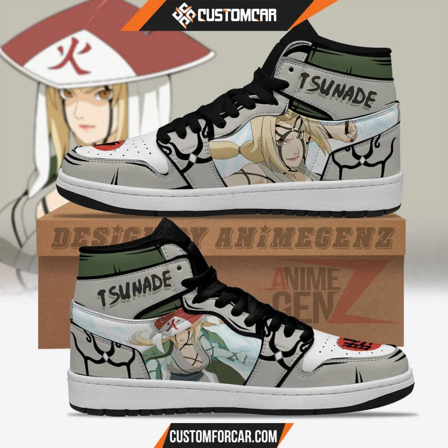 Naruto Tsunade JD Sneakers Tsunade 100 Healing Seal Custom