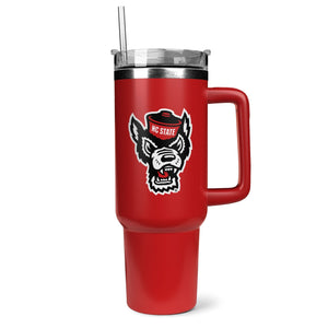 NC State Wolfpack 2024 ACC Menâ€™s Basketball Tournament Champions NCAA Personalized 40oz Tumbler With Handle and Straw