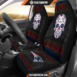 New England Patriots American Football Club Skull Car Seat
