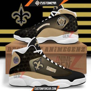 New Orleans Saints Air Jordan 13 Sneakers NFL Custom Sport